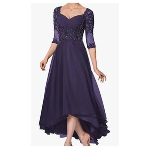 Elegant Purple Evening Dress